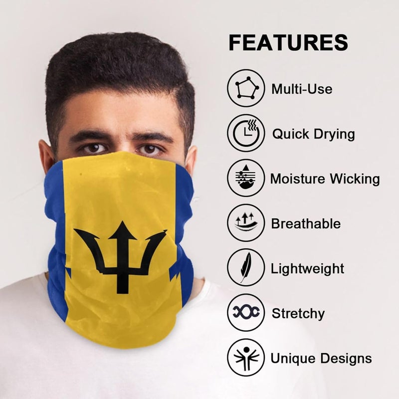 YQLROO Bandana Seamless Neck Gaiter Headwrap Balaclava Headband Headwear for Men and Women - Image 5